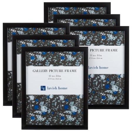 Hastings Home 11x14 Picture Frame Set - 6 Pack, Black